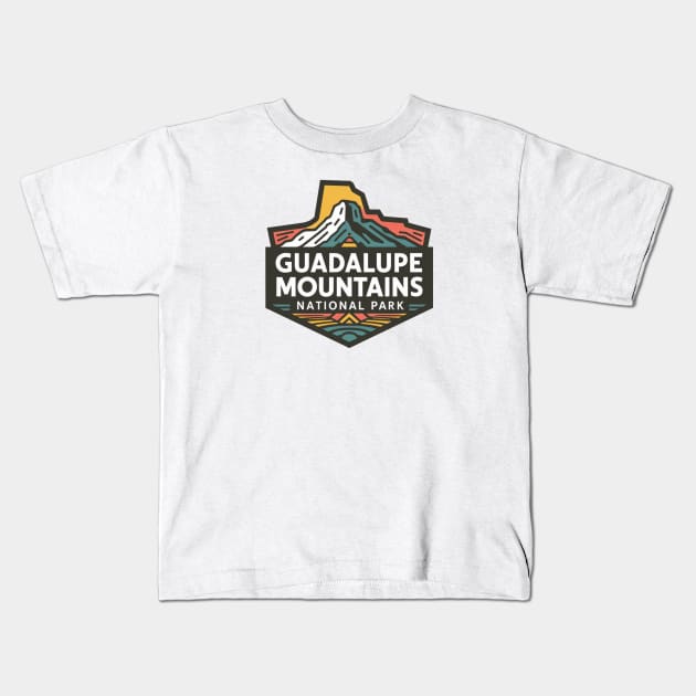 Texas Guadalupe Mountains National Park Kids T-Shirt by Perspektiva